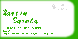 martin darula business card